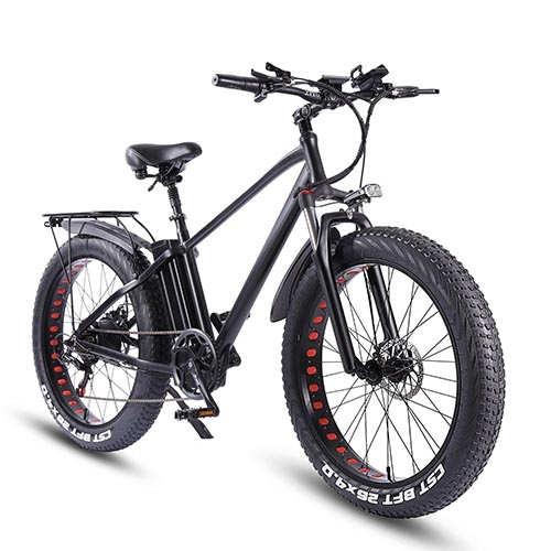 Bicicleta eléctrica de 2000 W para adultos con neumático de grasa de 26 x 4  pulgadas, bicicleta de montaña eléctrica de doble motor, batería extraíble